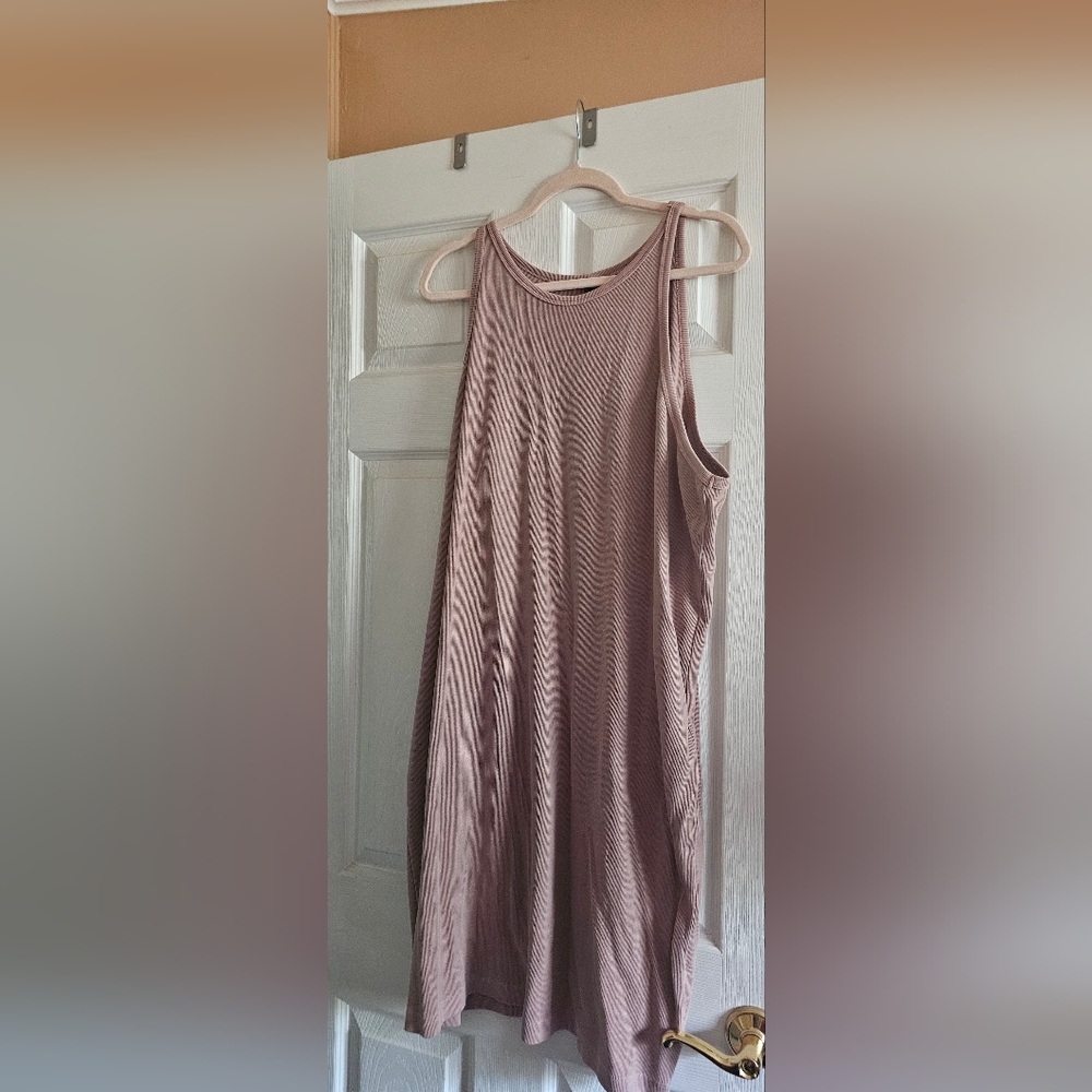 Old Navy Mauve Midi Tank Dress